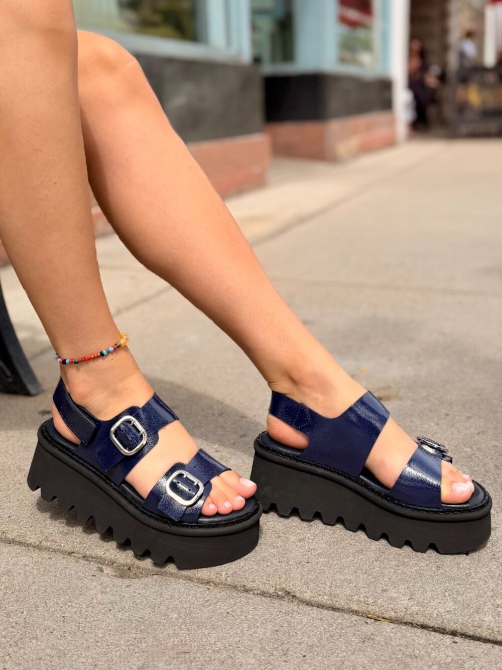 Homers 21654 ALLISON Platform Sandal in ReverseVernice Egeo